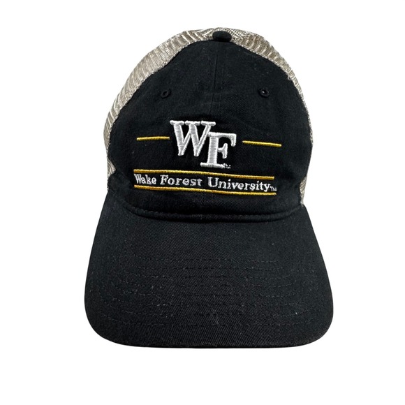 The Game Other - The Game Wake Forest University Trucker Hat Mens OSFM Black Tan Excellent Mesh